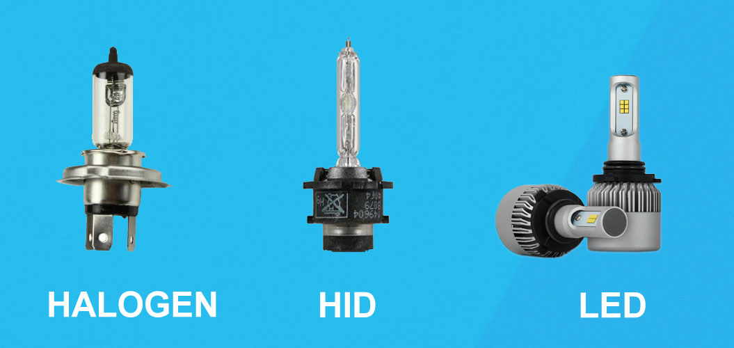Halogen vs HID vs LED Car Bulb